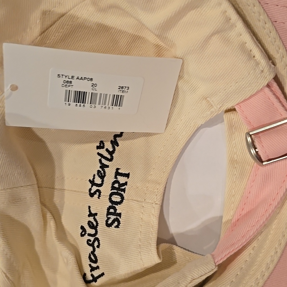 ❤️10/$10 New Pink and Cream Golf Cart Cap - Picture 3 of 3